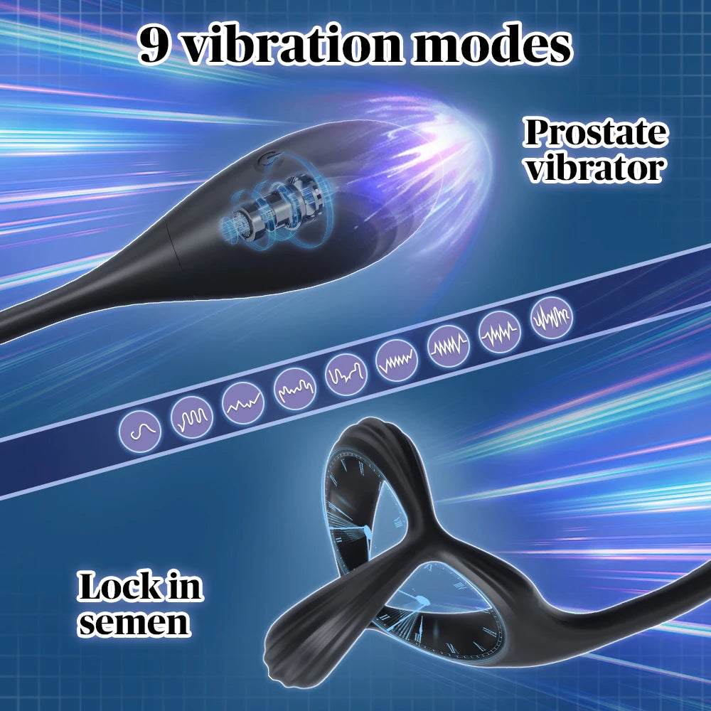 App-Controlled Prostate Massager with Ring