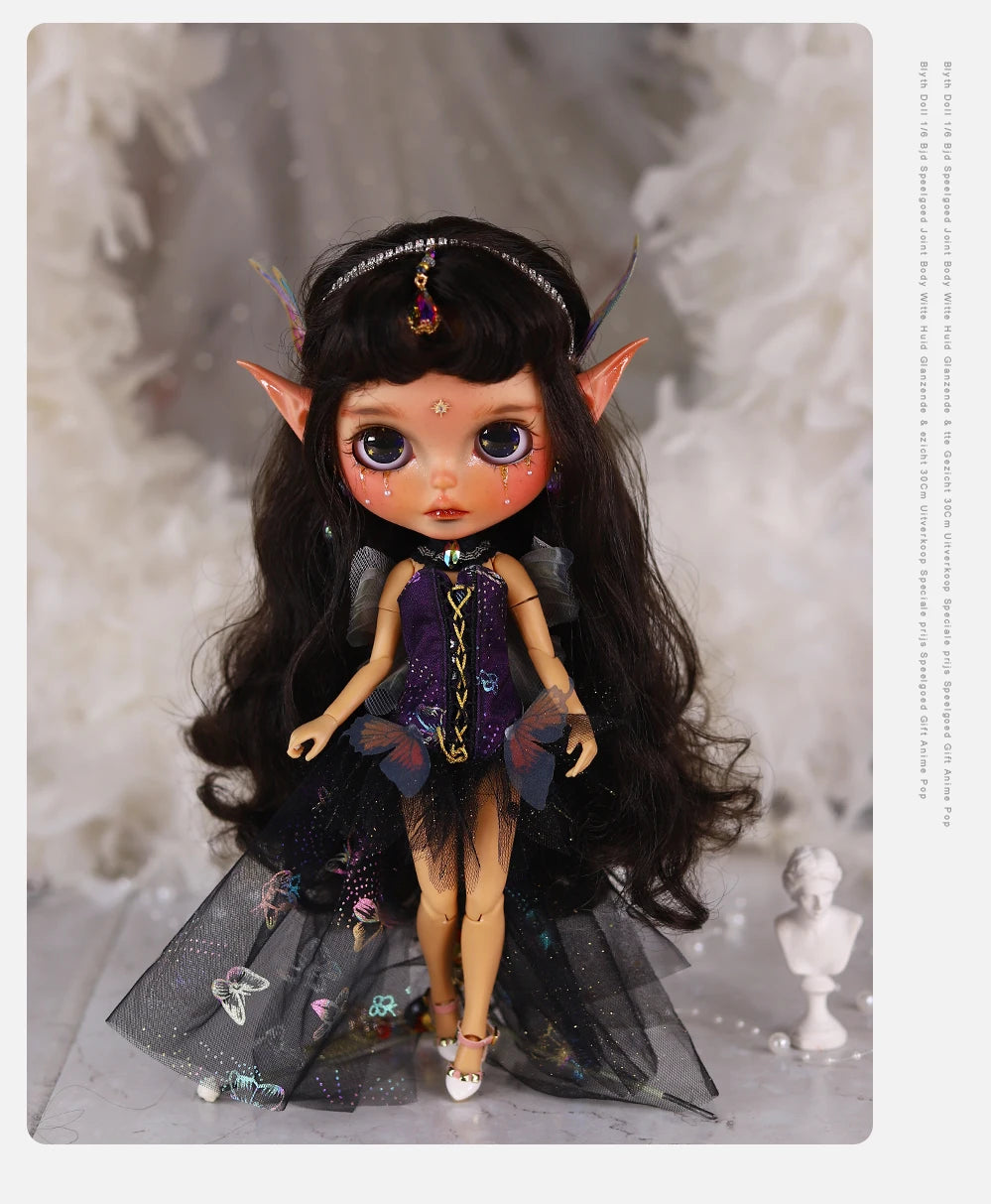ICY DBS Blyth 1/6 Doll Hand drawn Elf Hand drawn Doll Set Including Elf Ears SD