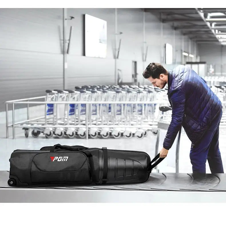 Golf Aviation Bag Men Women Hard Shell Anti Collision Squeeze Aircraft Consignment Belt Roller Skating Travel Bags HKB014