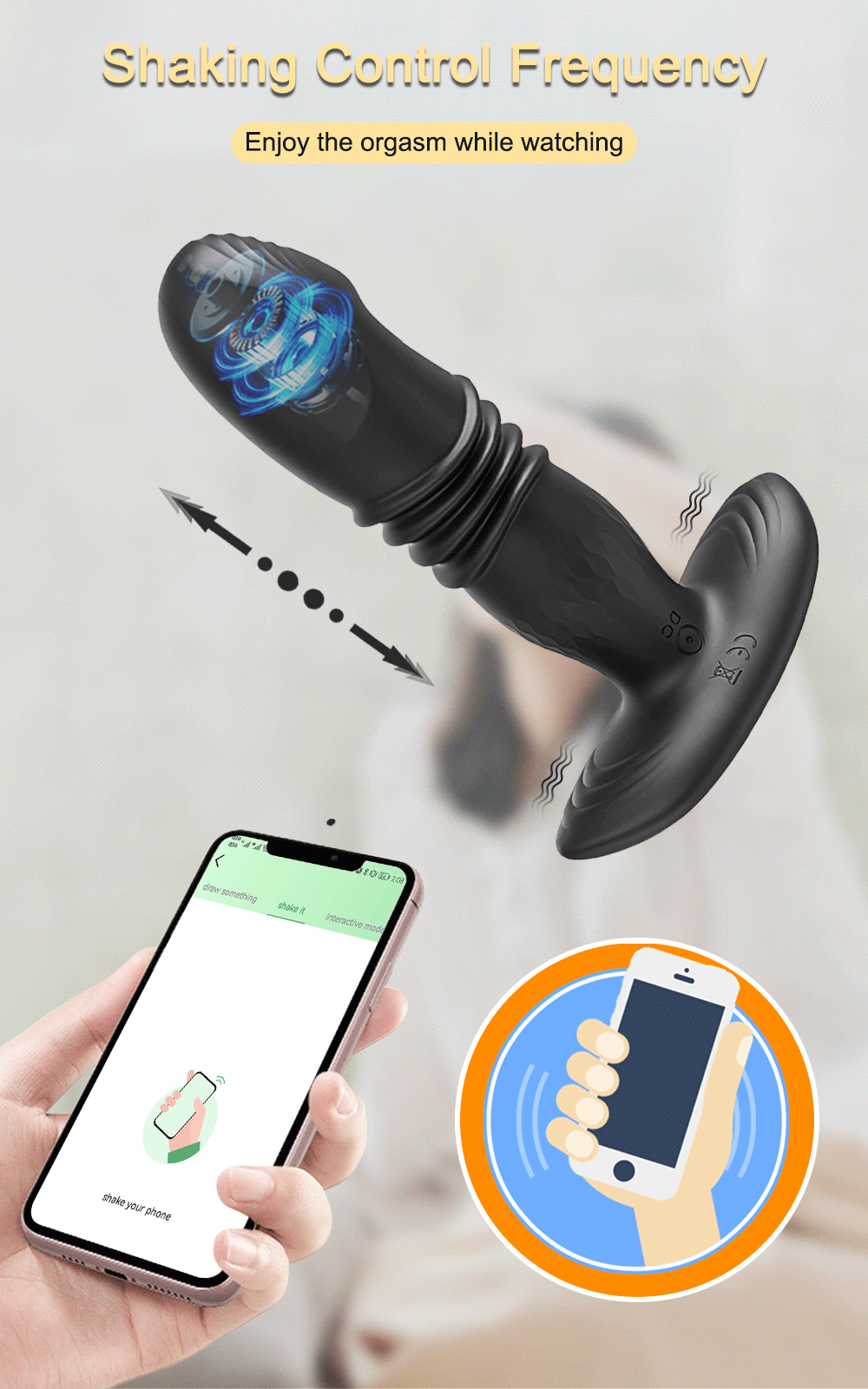 App-Controlled Telescopic Anal Massager