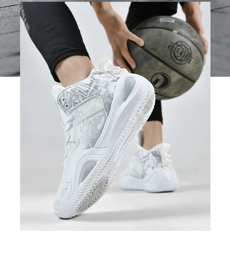 Men Basketball Shoes Trainer Unisex Breathable Athletic Sneakers Light Non-slip High Quality Unisex Outdoor Women Sports Shoes