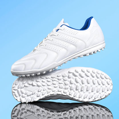 Adult TF Turf Football Cleats High‑Top Shock Absorbing Rubber Stud Sole PU Upper For Outdoor Artificial Grass Matches