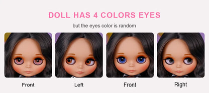ICY DBS Blyth Doll BJD Joint Body tan Skin Matte Face New face Set Doll 1/6 30cm Gift Anime SD