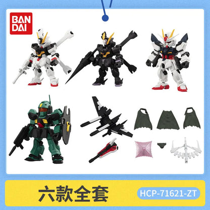 Bandai Gashapon Mobile Suit Ensemble (MSE) Gundam RX-78-2 Strike Hi-Nu Wing Astray ZZ Barbatos Assemble Model Kit Toy