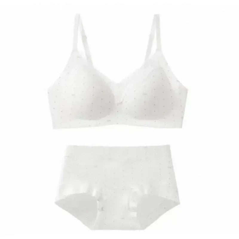 Women's Floral Lace Wireless Bra Set
