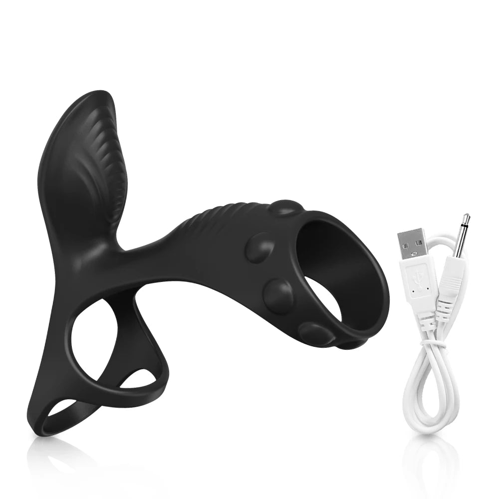 Vibrating Cock Ring Adult Sex Toys with Clitoral G Spot Vibrator, APP Remote Control Penis Ring Sleeve Vibrator Sex Toy for Men
