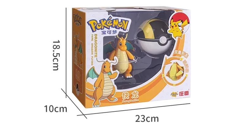 New Pokemon Figures Toys Variant Ball Model Pikachu Gengar Pokeball Dragonite Snorlax  Action Figure Lapras Pocket Monsters Toy