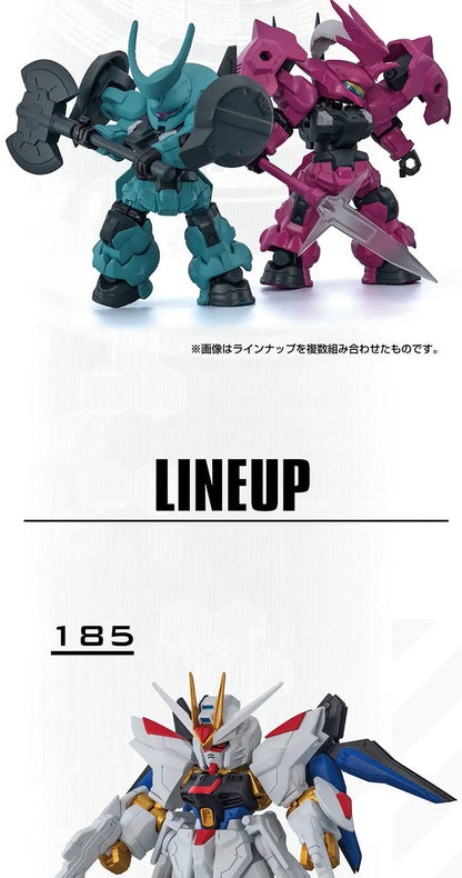Bandai Gashapon Mobile Suit Ensemble (MSE) Gundam RX-78-2 Strike Hi-Nu Wing Astray ZZ Barbatos Assemble Model Kit Toy