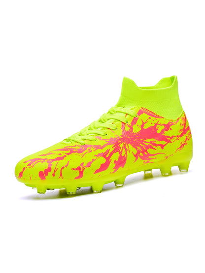 Match Focused AG FG Soccer Shoes High Density PU Fabric Solid TPU Stud Sturdy Structure For Amateur Natural Grass Competitions