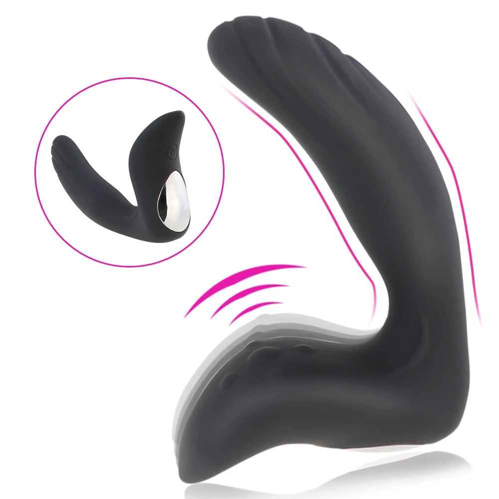 Vibrating Prostate Massage Dildo Vibrator Anal Plug Powerful Motors 10 Stimulation Patterns Butt Plug Silicone Sex Toys for Men
