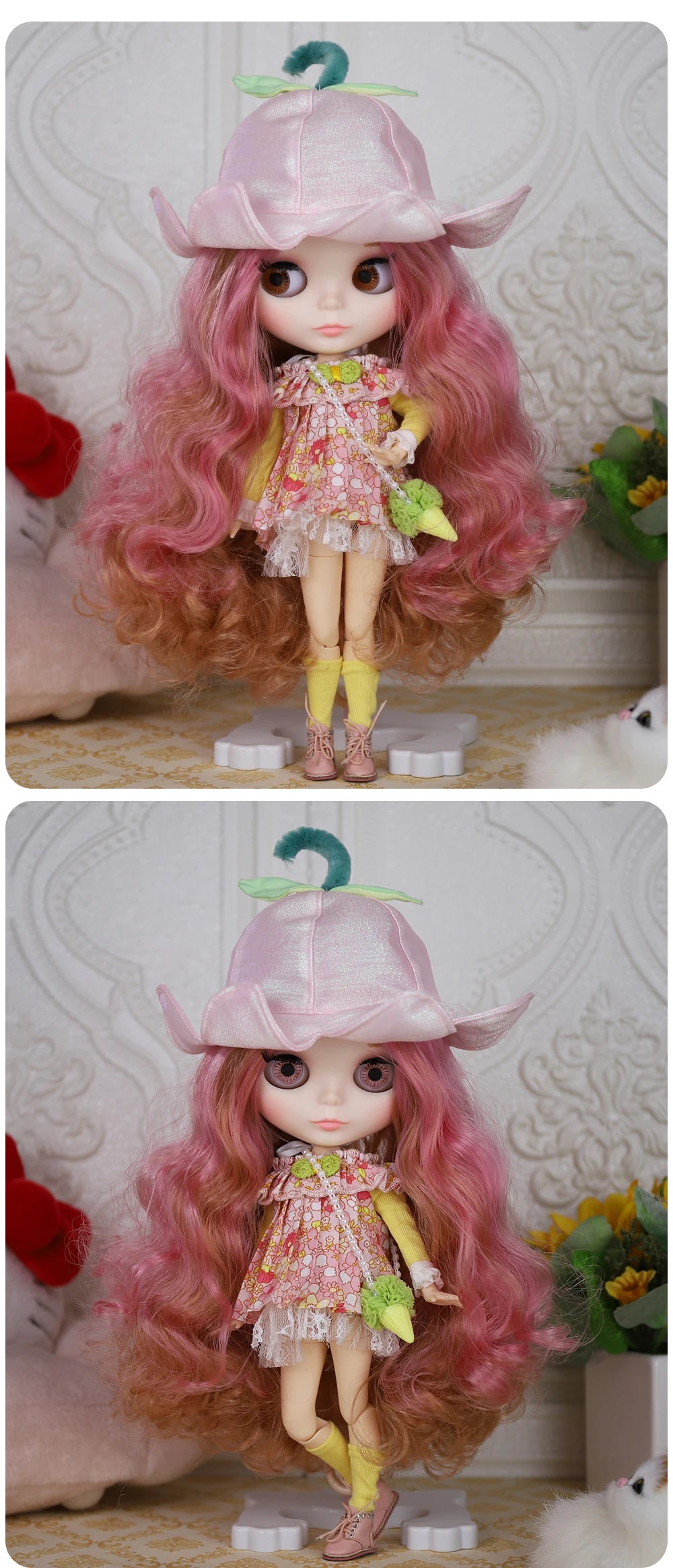 ICY DBS Blyth Doll 1/6 Clothing Joint Body Princess Dress Casual Clothing Toy Gift