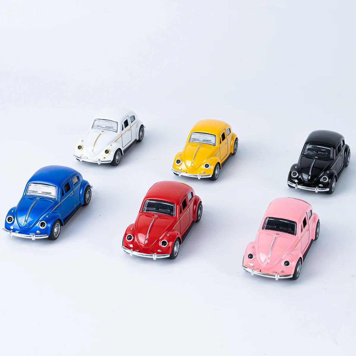 Classic 1: 36 Turn Alloy Double Door Retro Beetle Cars Model Boys' And Children's Birthday Toys Gifts Mini Vehicle Ornaments