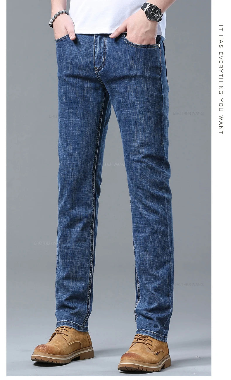Men's Stretch Straight-Leg Jeans