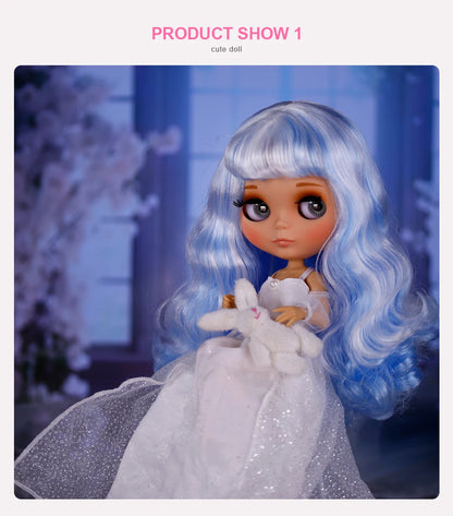 ICY DBS Blyth Doll BJD Joint Body tan Skin Matte Face New face Set Doll 1/6 30cm Gift Anime SD
