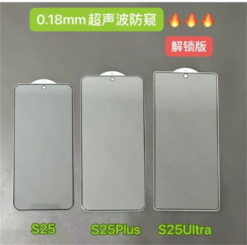 S25Ultra 2Pcs Anti-Spy Screen Protector For Samsung Galaxy S25 S26 Ultra S25+ S26+ S 25 Edge 5G 9H Tempered Glass Privacy Film