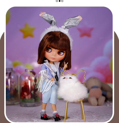ICY DBS Blyth Doll Tan Skin Matte Face With Eyebrows Special Price 1/6 BJD JOINT body Neo Anime