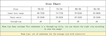 Women's Floral Lace Wireless Bra Set