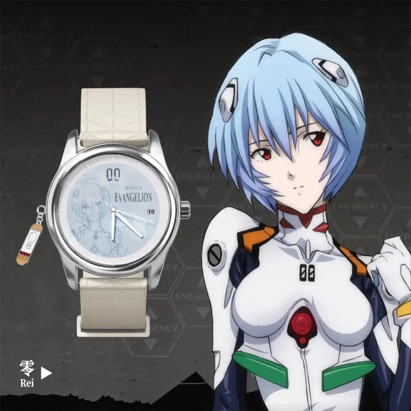 Original BANDAI NEON GENESIS EVANGELION Time Completion Plan Series Watch Blind Box Anime Character Model Toys Gifts