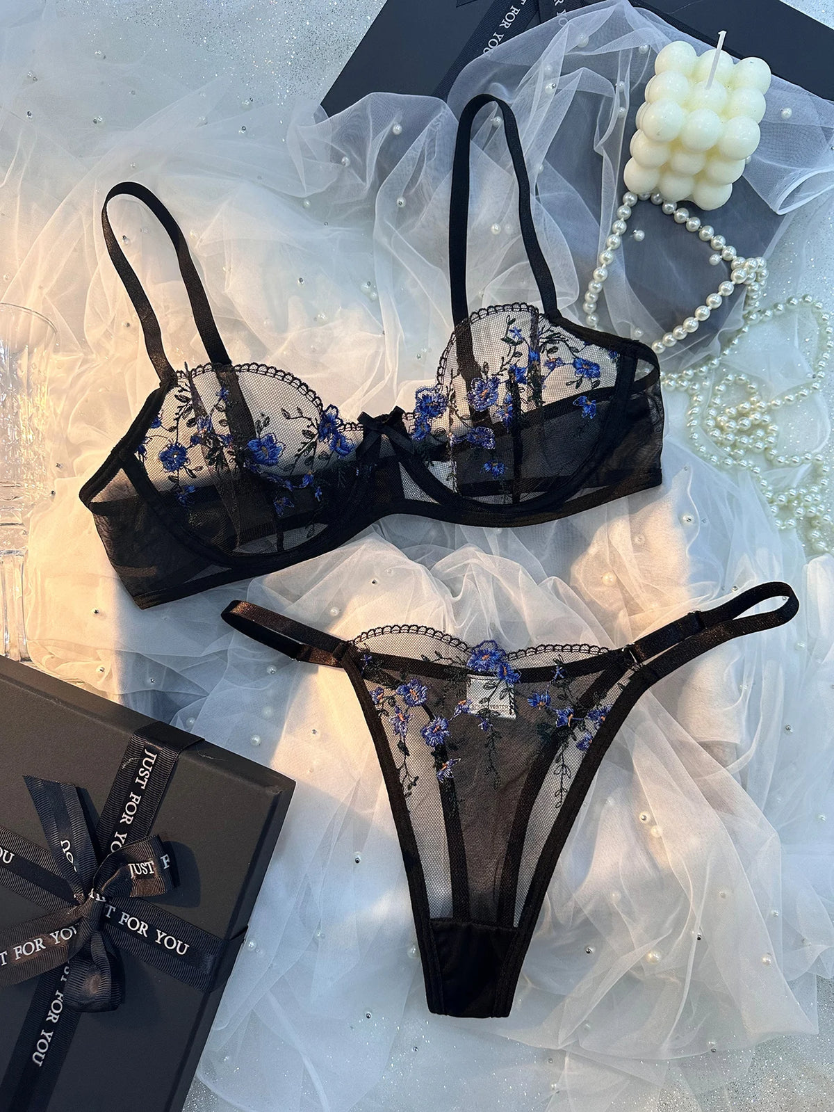 Women's Floral Print Bra & Panty Set