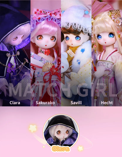 ICY DBS 1/4 BJD Dream Fairy Doll ANIME TOY Mechanical Joint Body Collection Doll  Official Makeup 40cm SD