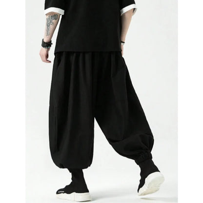 FGKKS Brand New Men Pants Fashion Korean Style Harem Loose Style Cotton Pants Male Outdoor Spring Man Solid Trousers