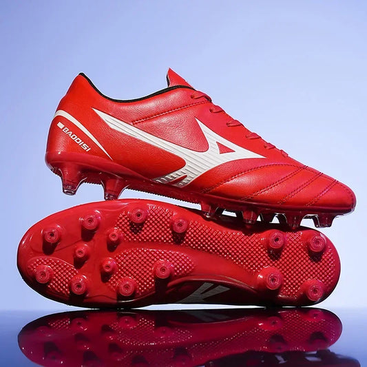 Men Football Boots Soccer Shoes Breathable Professional Turf Outdoor Non-slip Long Spikes Adult Ultralight Training Futsal