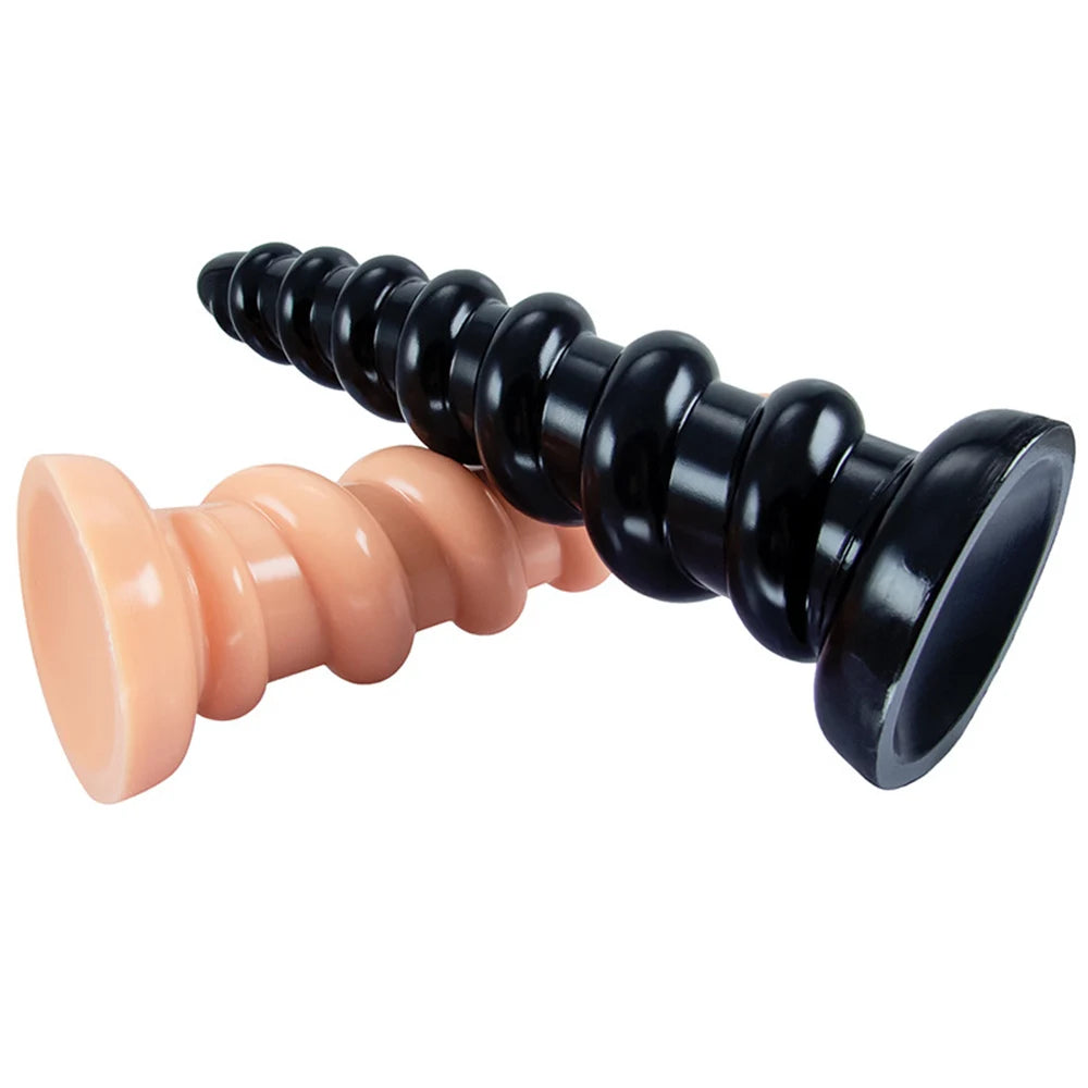 Huge Spiral Anal Butt Plug Dildo Beads Buttplug Dildo Prostate Massager Masturbators Adult Toy Sexy Toys ForGay Men Woman 18+