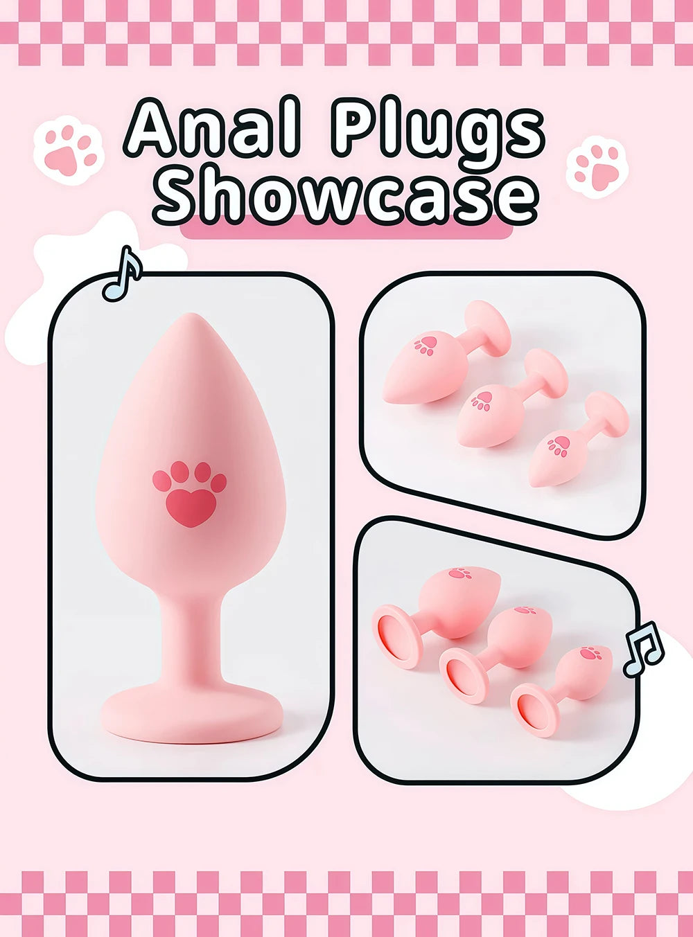 Cat Paw Anal Plug Adult Couple Games Butt Plug Erotic Product Penetration Anal Toys with Hairball Fox Tail Sex Toy for Men Women