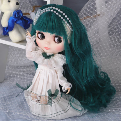 ICY DBS Blyth Doll Carved Lips Face White Skin Joint Body 1/6 BJD Special Price OB24 Toy Gift
