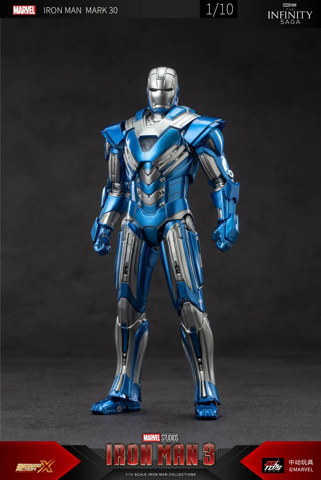 ZD Iron Man Figure Legends Iron Man Mk41 Mk47 Tank MK24 Iron Patriot 2.0 MK35 Red Snapper 1/10 Scale Iron Man Collections Gift