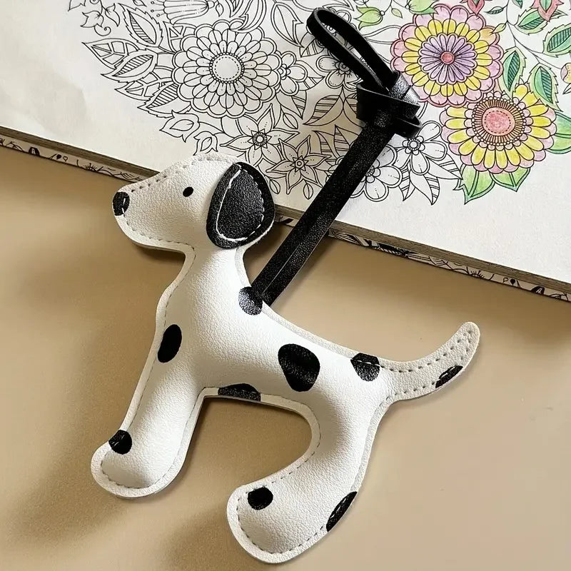 1Pc Cute Dalmatian Dog Charm Suitable for Backpacks, Shoulder Bags, and Various Bag Accessories Ideal Gift for Women