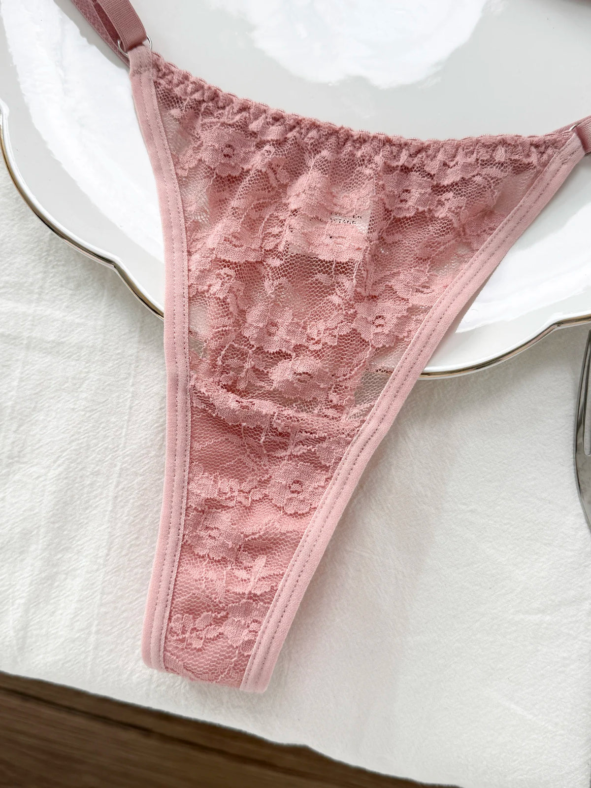 Women's Heart Buckle Bra & Panty Set