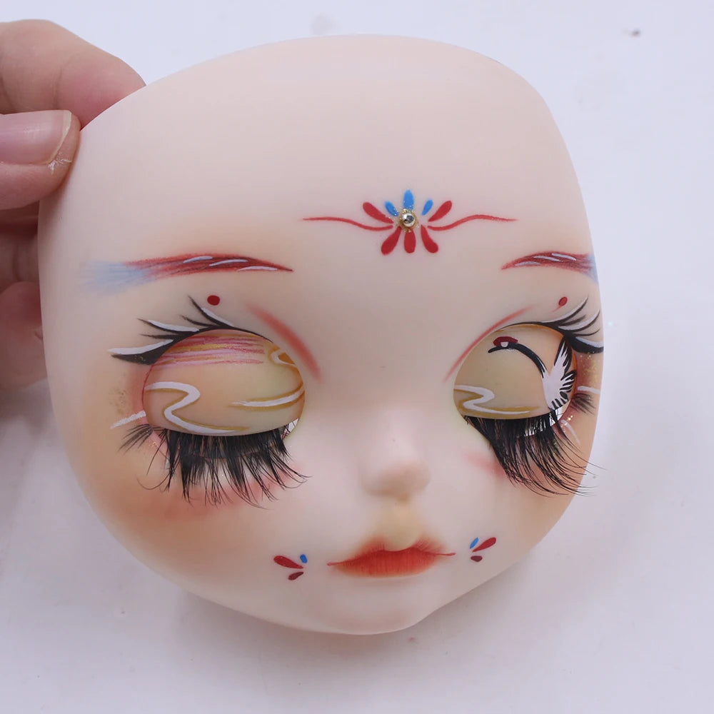 ICY DBS Blyth Baby Face DIY Matte Face Hand Painted Makeup Backplate and Screws