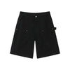 IEFB Men's Wear Knee Length Denim Shorts Summer New Multi Pocket Loose Jeans Solid Color Japanese Style Male Overalls 9C6027