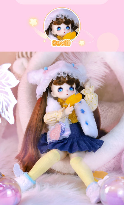 ICY DBS 1/4 BJD Dream Fairy Doll ANIME TOY Mechanical Joint Body Collection Doll  Official Makeup 40cm SD