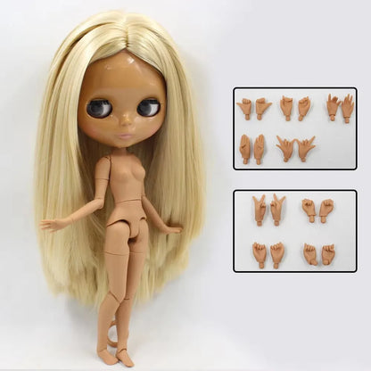 ICY DBS Blyth Doll 1/6 BJD Joint Body White Skin Tan Skin Dark Skin Matte Face Nude Doll 30cm Anime Toy Girls Gift