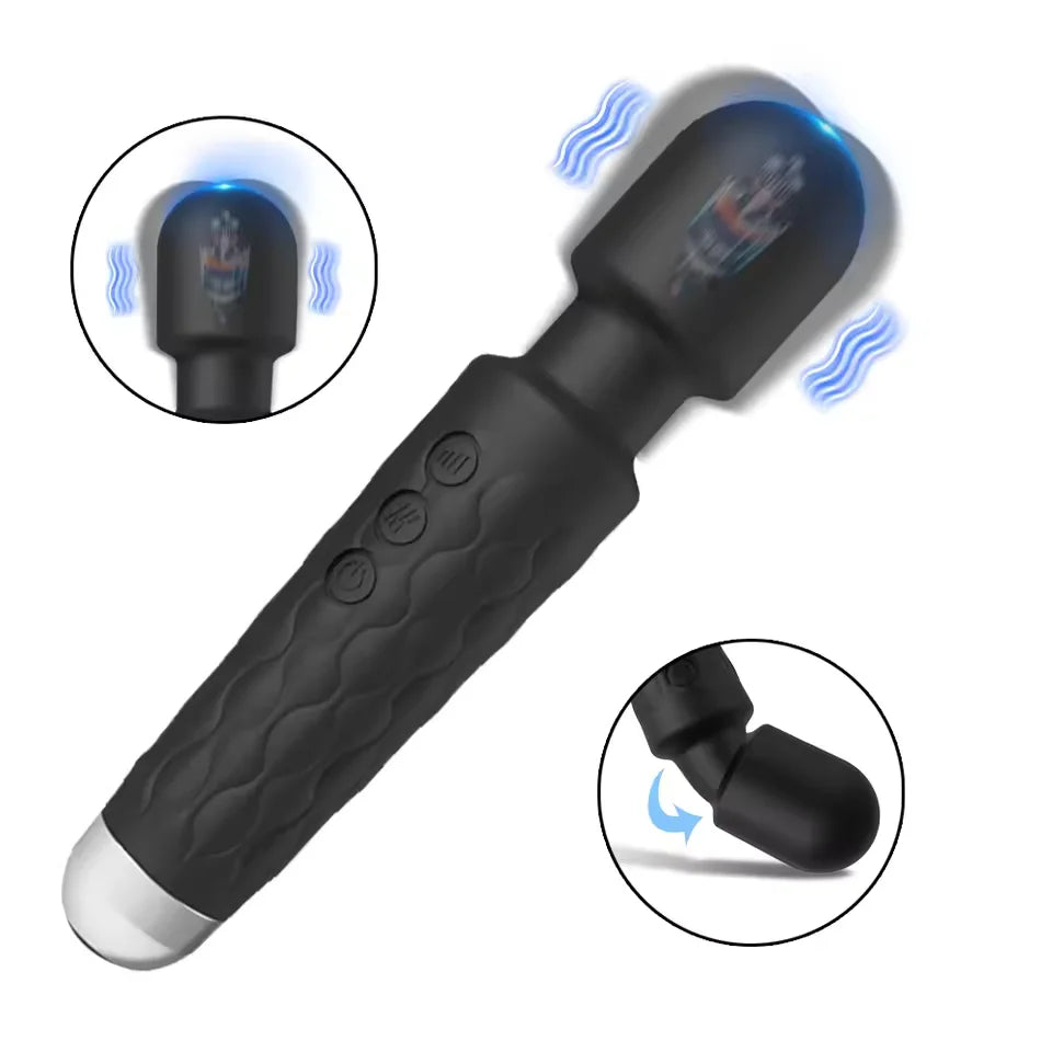 Powerful Vibrating AV Vibrator Magic Wand Clitoris Stimulator Sex Toys for Women G Spot Massager Adult Female Sex Erotic Product