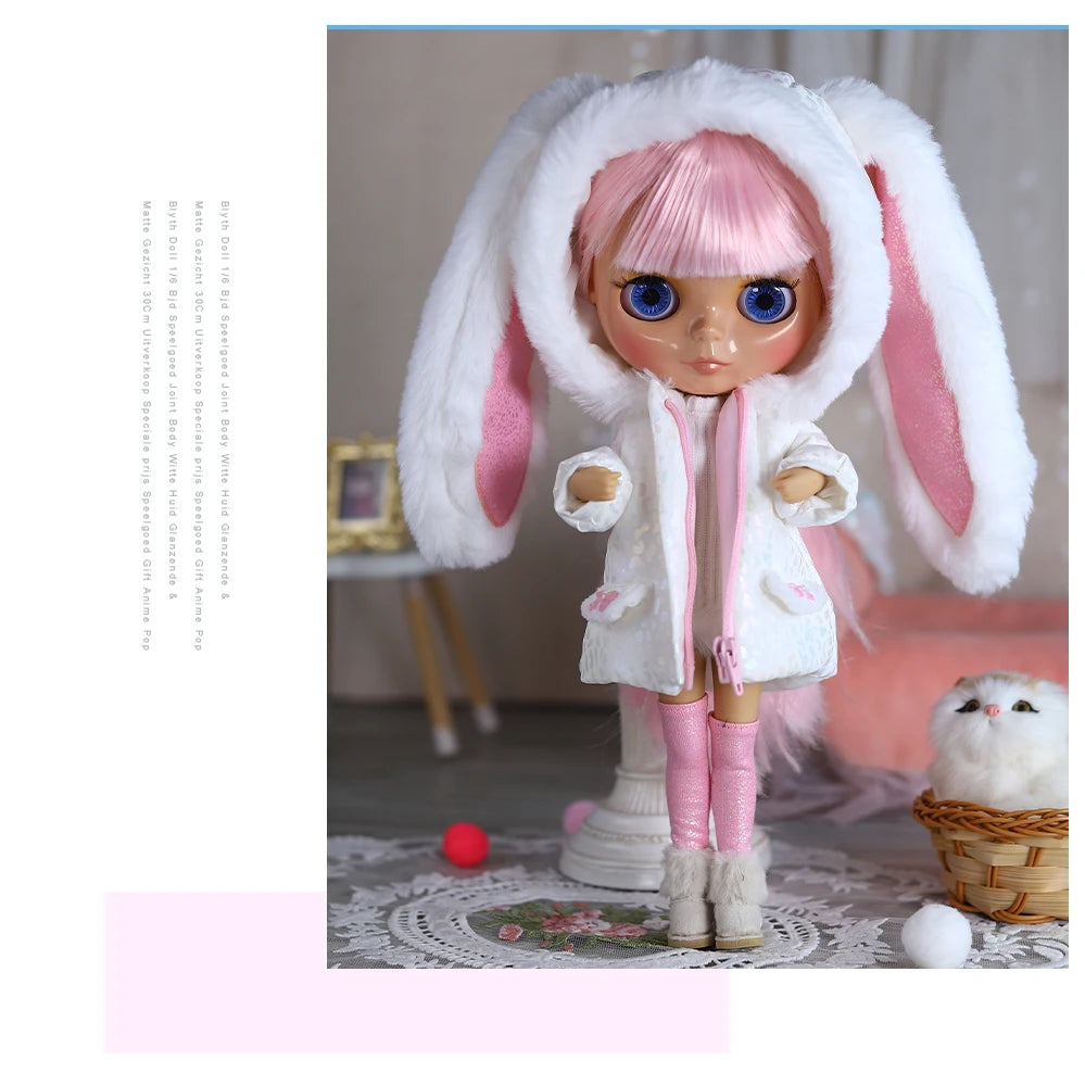 ICY DBS Blyth doll bjd joint body Tan Skin Cute Dress Clothing 1/6 30cm Girl Gift Anime SD