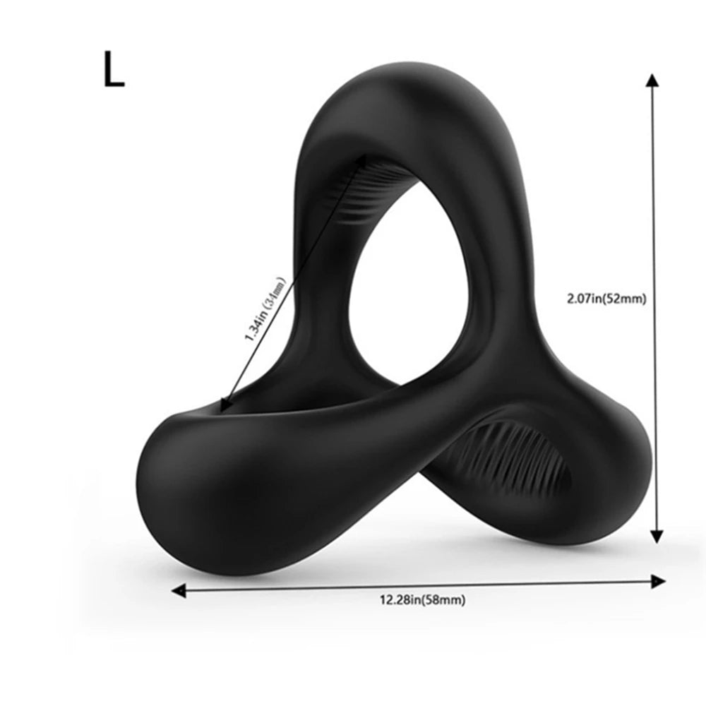 Penis Ring Reusable Silicone Semen Cock Ring Penis Enlargement Delayed Ejaculation Sex Toys For Men