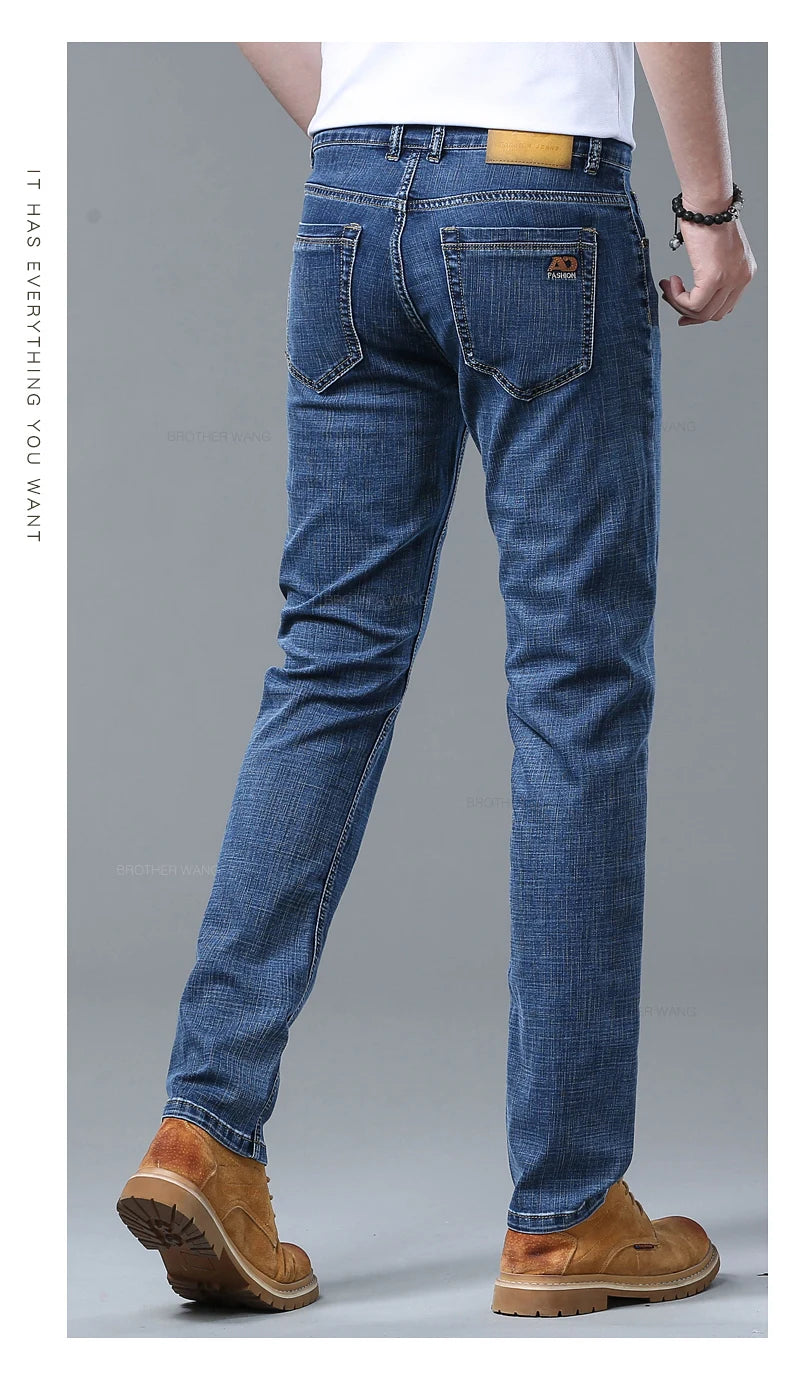 Men's Stretch Straight-Leg Jeans