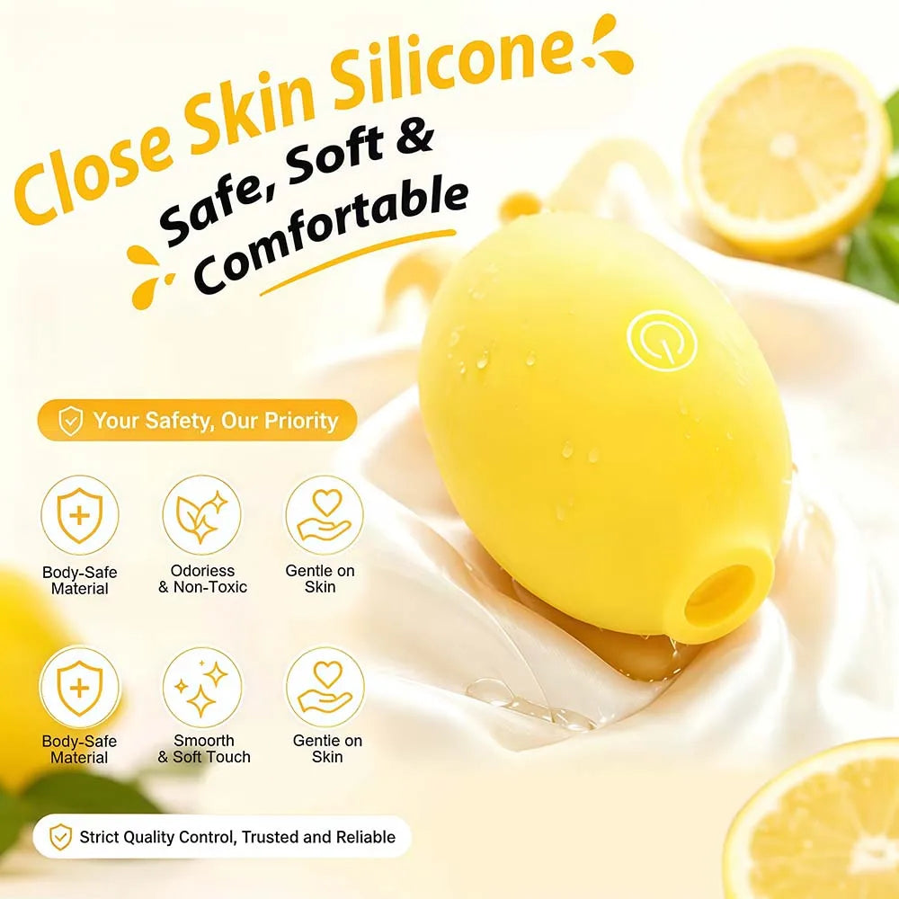 Clitoris Sucking Lemon Vibrator for Women 10 Speed Vacuum Sucker Nipple Stimulator Oral Clit Suction Massager Female Sex Toys