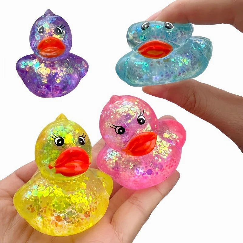 Squishy Maltose Aurora Duck Squeeze Toy Soft Cute Animal Stress Relief Decompression Stretch Toy Kawaii Duck Stress Relief Toy