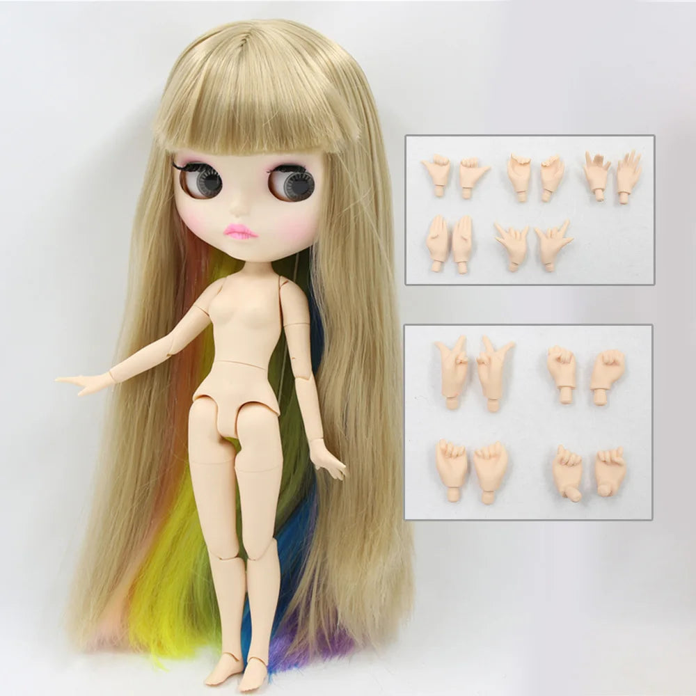 ICY DBS blyth doll 1/6 joint body white skin toy customized doll 30cm bjd random eyes colors anime toy girls gift