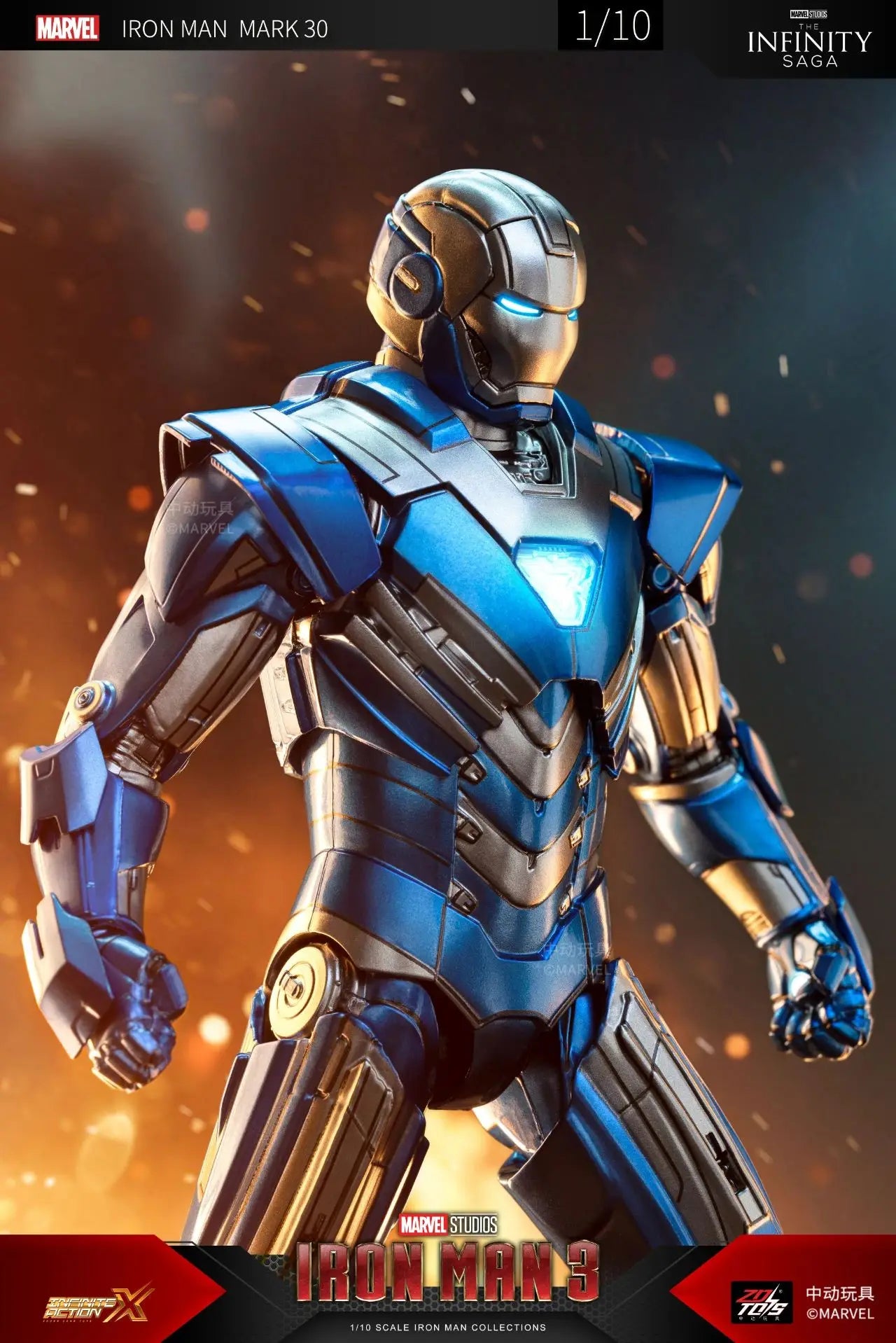 ZD Iron Man Figure Legends Iron Man Mk41 Mk47 Tank MK24 Iron Patriot 2.0 MK35 Red Snapper 1/10 Scale Iron Man Collections Gift