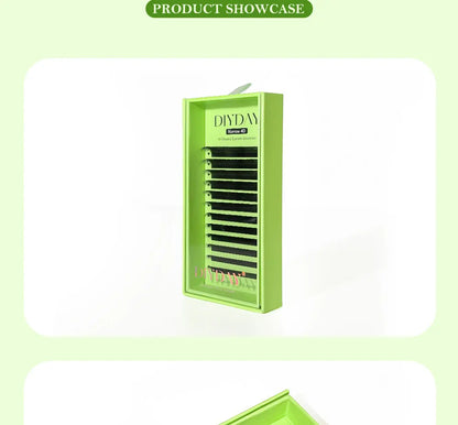 DIYDAY Narrow 3d 4d 5d Eyelash Extension V-Shaped Volume Fans W Shape Eyelashes BASF Natural Dense Faux Mink Lashes