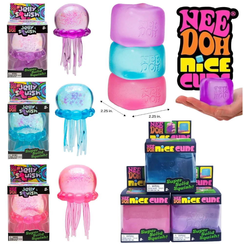 100+PCS Assorted Mixed Squish Fidget Mystery Blind Box Surprise Unbox Toy Slow Rebound Stress Relief Squeeze Sensory Toys