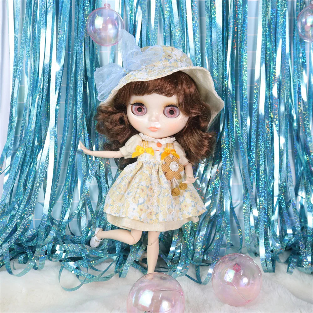 ICY DBS Blyth doll White Skin Glossy face Matte face Joint body with hand set A&B 1/6 bjd suitable diy makeup Special price