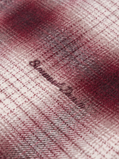 SIMWOOD High Standard 2026 Spring New Oversize 270gsm Wool Blend Plaid Shirts Men Warm Vintage Shirt