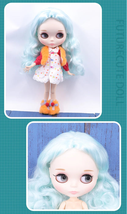 ICY DBS Blyth doll White Skin Glossy face Matte face Joint body with hand set A&B 1/6 bjd suitable diy makeup Special price