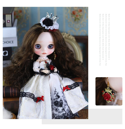 ICY DBS Blyth 1/6 Doll Hand Painted Set Morning Dew Tears Frosted Face Doll Set SD